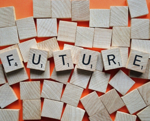 The image signifies the Italian future tense